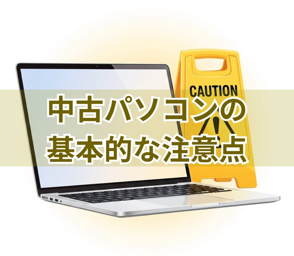 中古パソコンの基本的な注意点