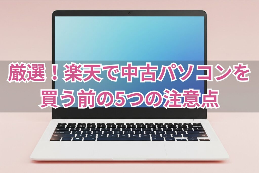 楽天で中古パソコンを買う前の5つの注意点