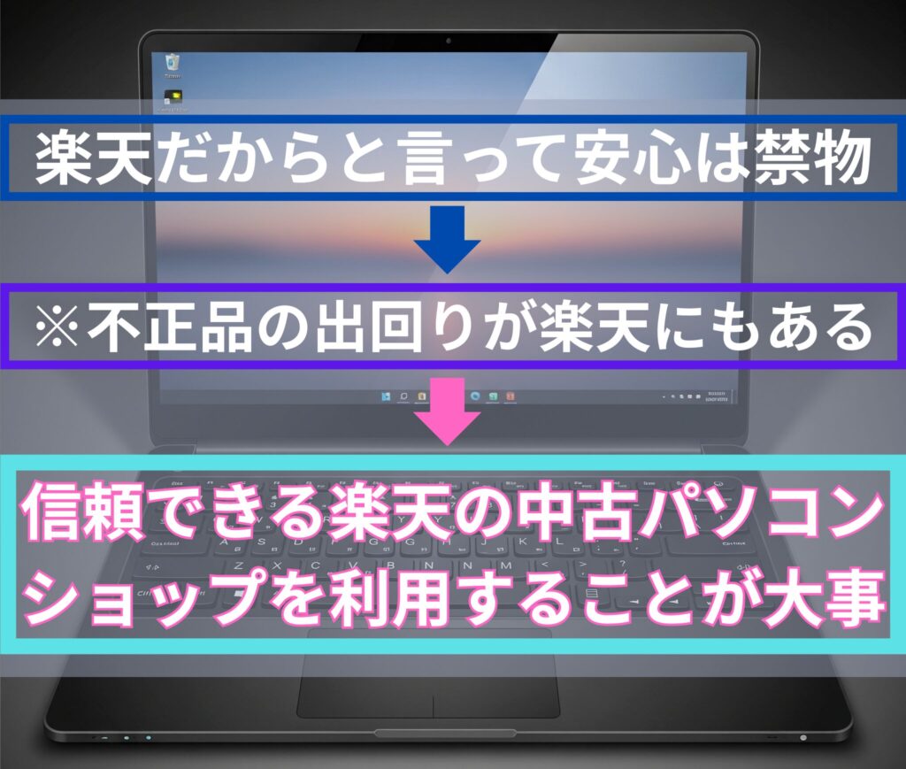 信頼できる楽天の中古パソコンショップを利用することが大事