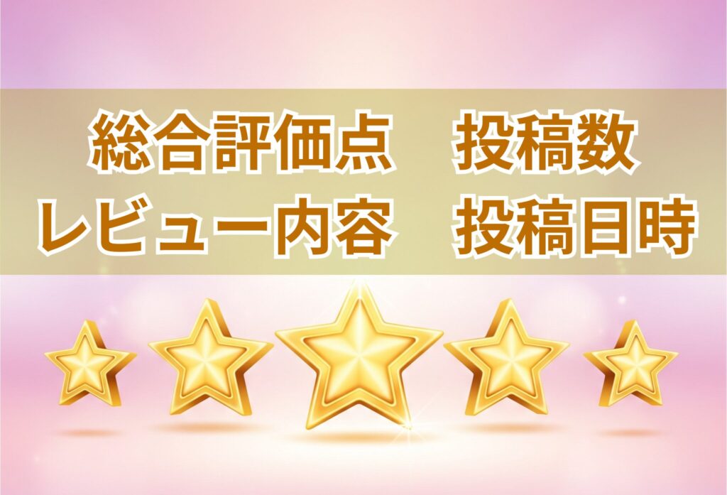レビューで見るポイント