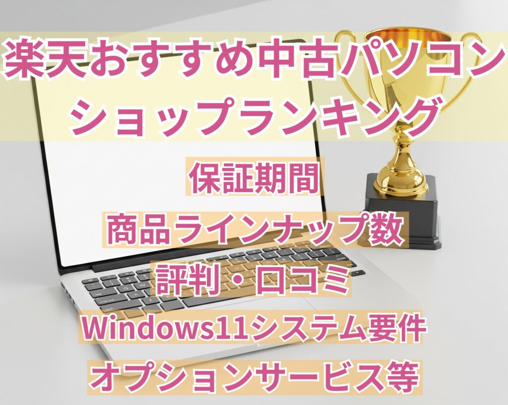 楽天おすすめ中古パソコンショップランキング