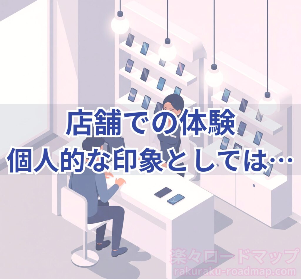 店舗の店員さんから個人的に受けた印象